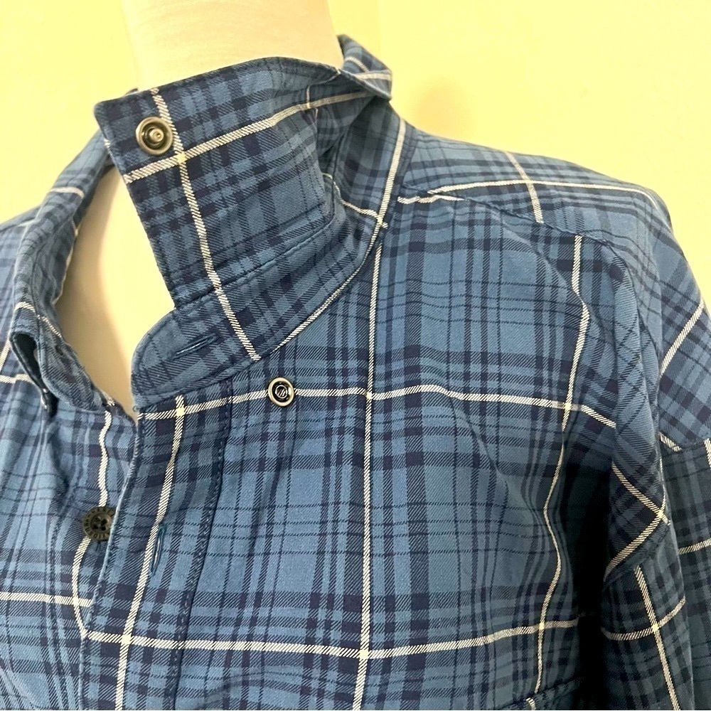 Harley-Davidson Men’s 4XL Long Sleeve Button Down Snap Collar Plaid Shirt EUC - Picture 3 of 11